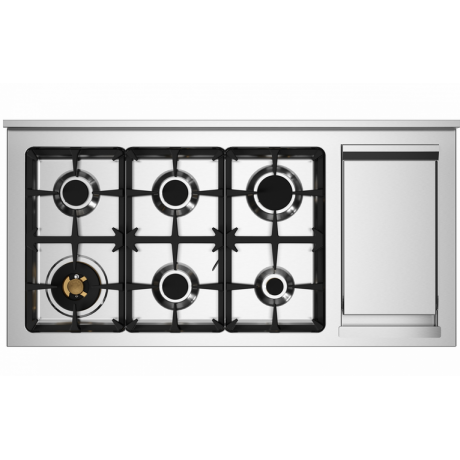BERTAZZONI PRO12 6G 2E GI T Ηλεκτρική Κουζίνα με Εστίες Αερίου & grill Teppanyaki 120cm Κίτρινο BERTAZZONI PRO12 6G 2E GI T Ηλεκτρική Κουζίνα με Εστίες Αερίου & grill Teppanyaki 120cm Κίτρινο
